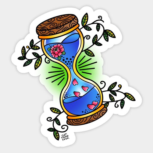 Sandglass Sticker by Mhaddie